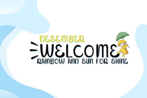 Rainy Days Font PNG with transparent background - Preview 3