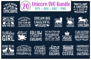 Unicorn Quotes Design Bundle Graphic by Creative Booth · Creative Fabrica
