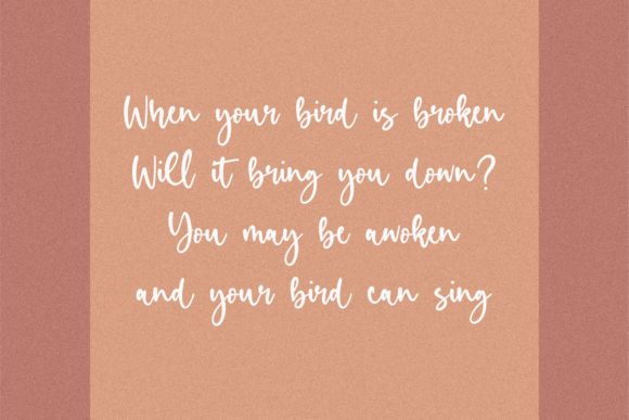 Birdlove Font - Preview 1