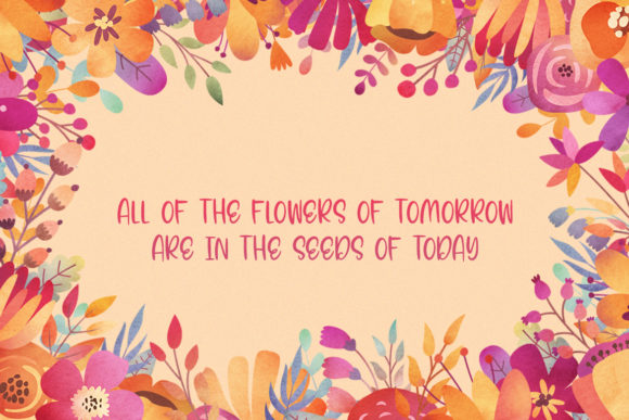 Blooms Font - Preview 3