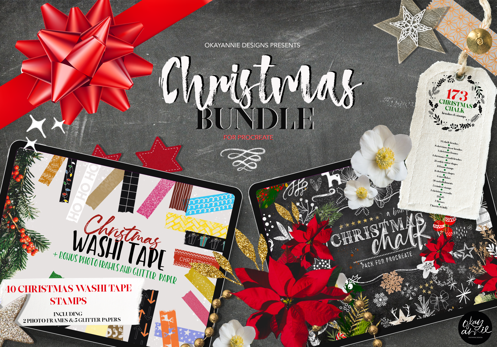 Christmas Brushes and Stamps