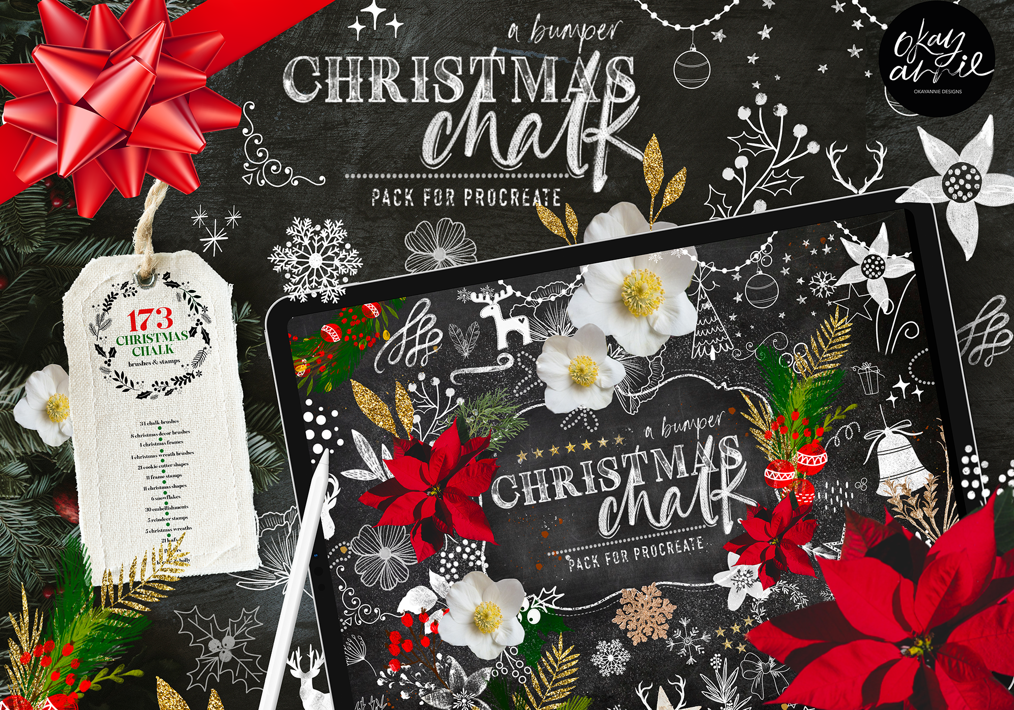 Christmas Procreate Brushes Bundle - photo 2