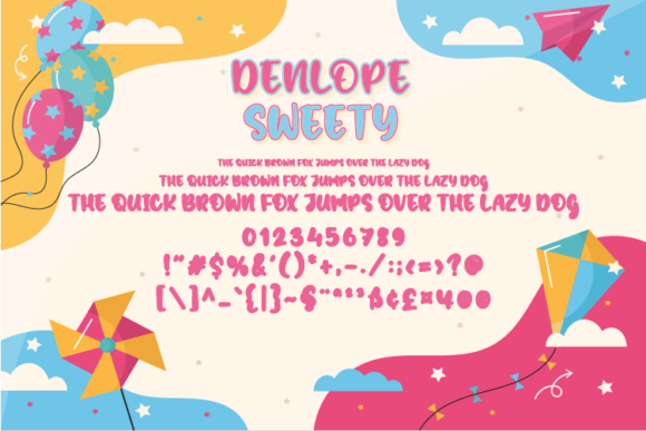 Denlope Sweety Font - Preview 1