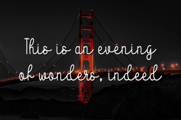 Evening Breeze Font - Preview 1