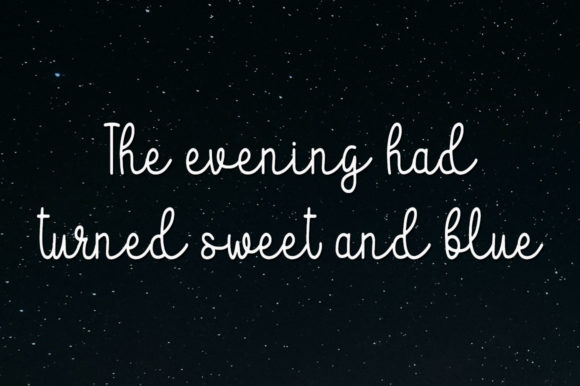 Evening Breeze Font - Preview 2