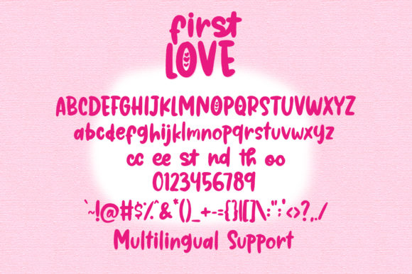 First Love Font - Preview 4