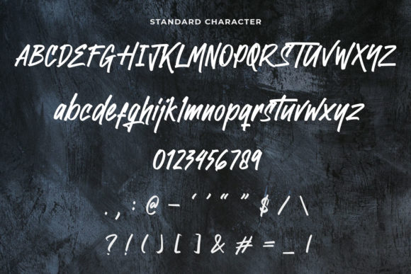 Garsimon Marker Font PNG with transparent background - Preview 4