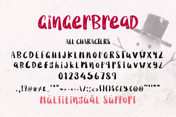Gingerbread Font - Preview 2