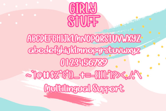 Girly Stuff Font - Preview 5