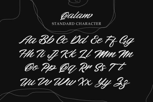 Qalam Font PNG with transparent background - Preview 3