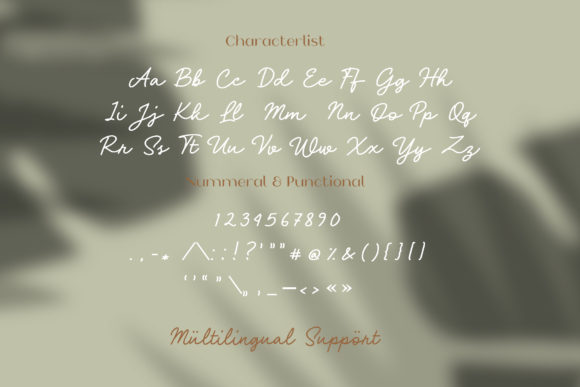 Quilla Rachel Font PNG with transparent background - Preview 6
