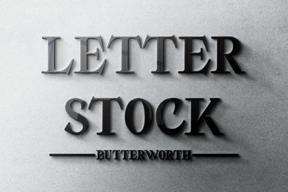 Butterworth Font - Preview 2