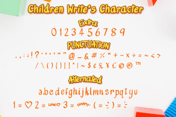 Children Write Font - Preview 2