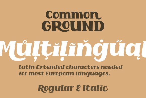 Common Ground Font - Preview 4