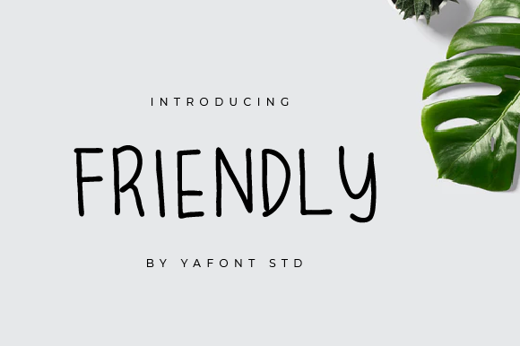 Friendly Font - Preview 1