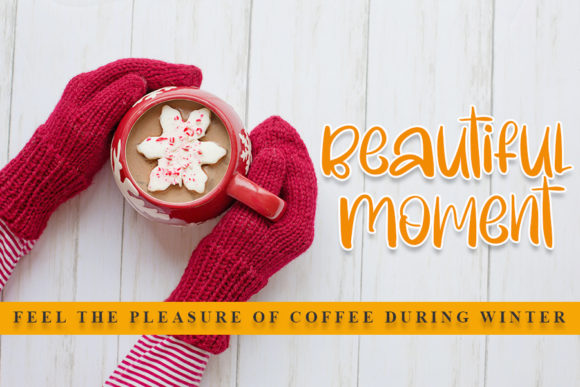 Hot Coffee Font PNG with transparent background - Preview 1