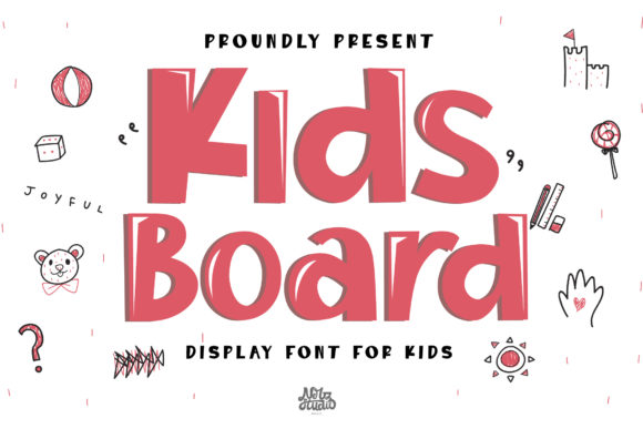 Kids Board Font by Nerdstudio · Creative Fabrica font preview