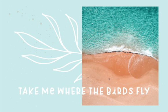 Mexico Beach Font PNG with transparent background - Preview 1