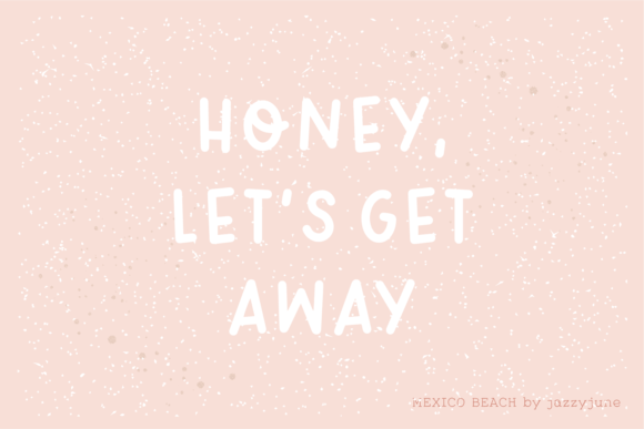 Mexico Beach Font PNG with transparent background - Preview 2