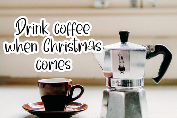 Morning Santa Font PNG with transparent background - Preview 1