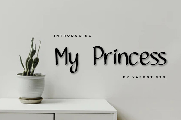 My Princess Font PNG with transparent background - Preview 2