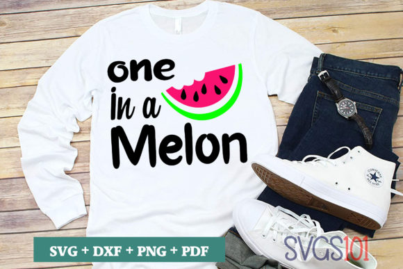 One in a Melon SVG Graphic by svgs101 · Creative Fabrica