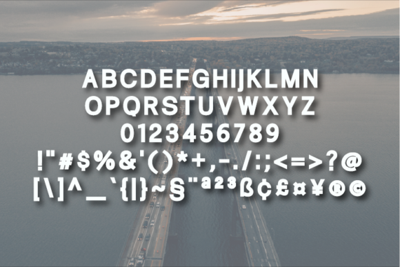 Preecell Font PNG with transparent background - Preview 1