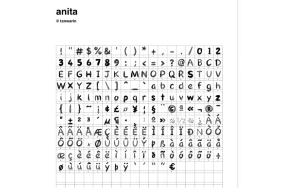 Anita Font - Preview 2