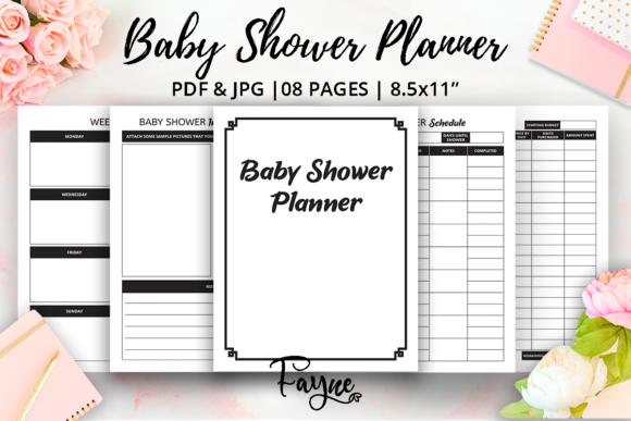 Baby Shower Planner KDP Interior