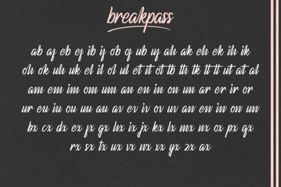 Breakpass Font - Preview 6
