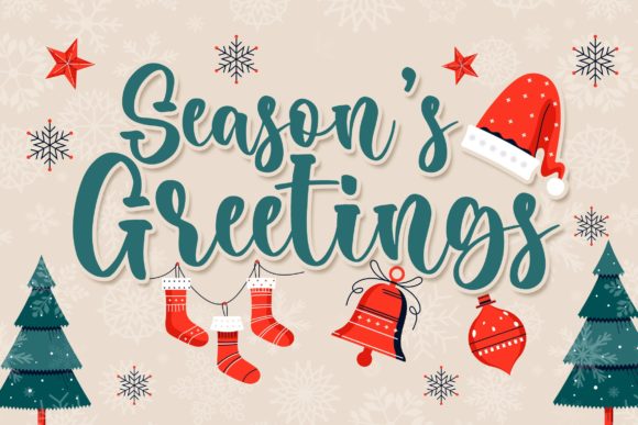 Bunny Christmas Font - Preview 1