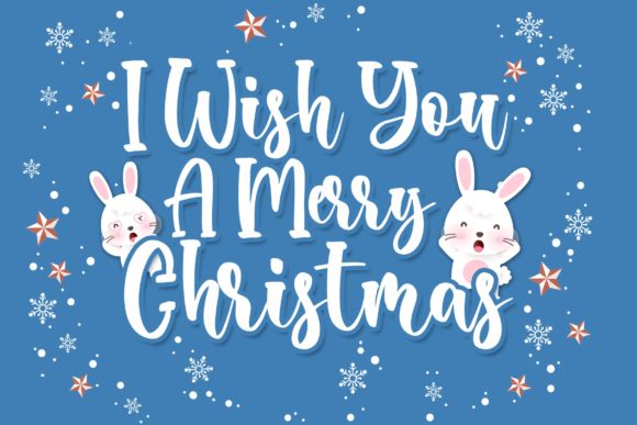 Bunny Christmas Font - Preview 2