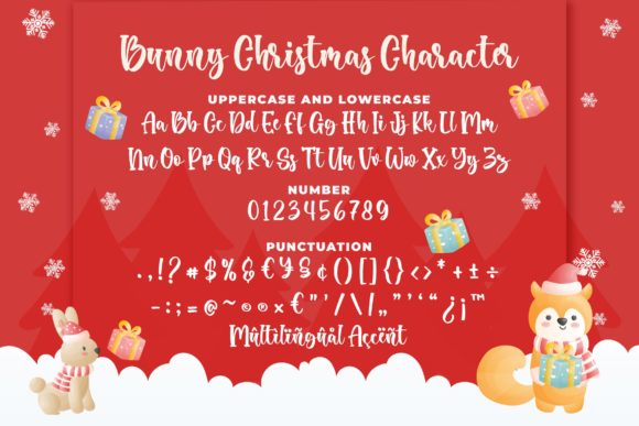 Bunny Christmas Font - Preview 6