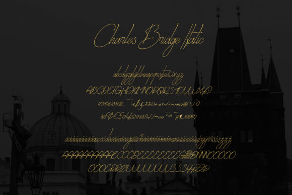Charles Bridge Signature Handwritten Font - Preview 1