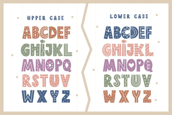 Dingo Nursery Font PNG with transparent background - Preview 1