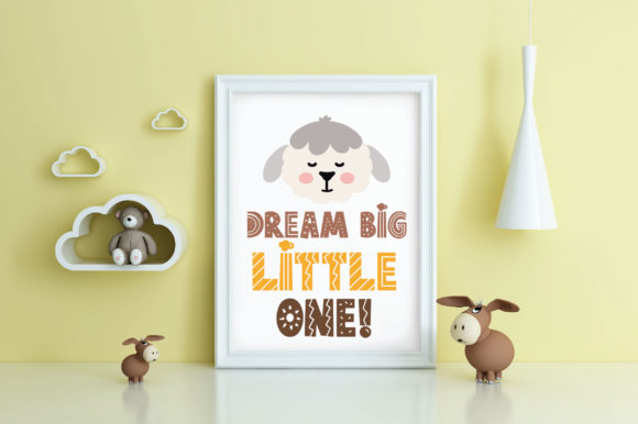 Dingo Nursery Font PNG with transparent background - Preview 5