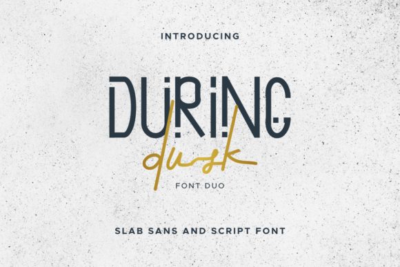 During Dusk Font PNG with transparent background - Preview 1