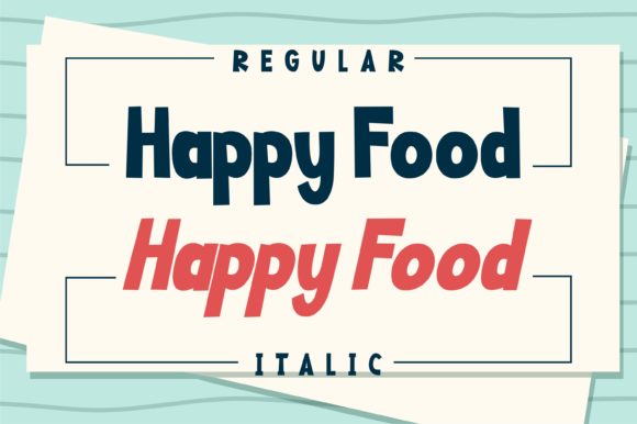 Happy Food Font - Preview 1