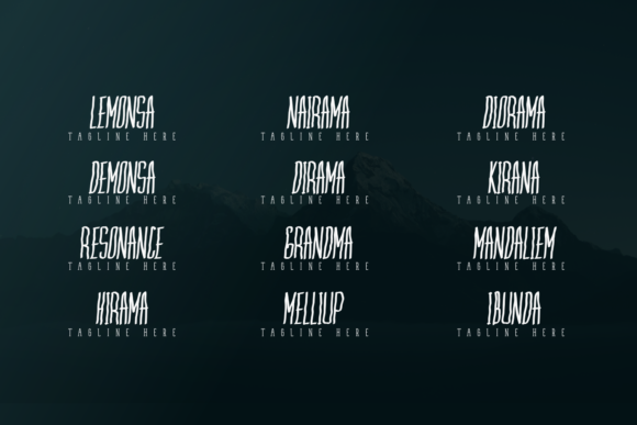 Mandaliem Font PNG with transparent background - Preview 1