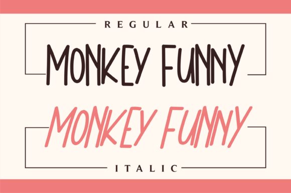 Monkey Funny Font PNG with transparent background - Preview 1