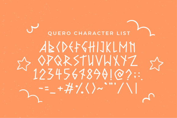 Quero Font PNG with transparent background - Preview 4