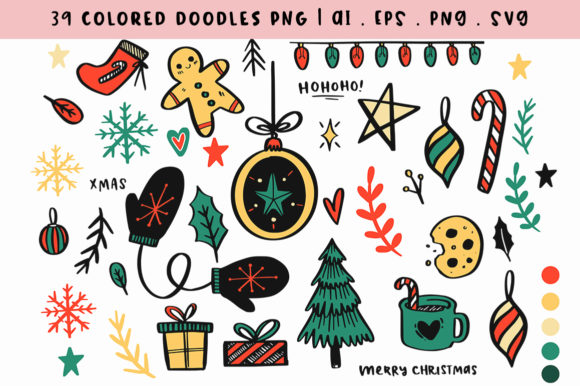 Christmas Doodles & Hand-Lettering Creative Set