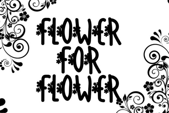 Flower Beauty Font - Preview 1