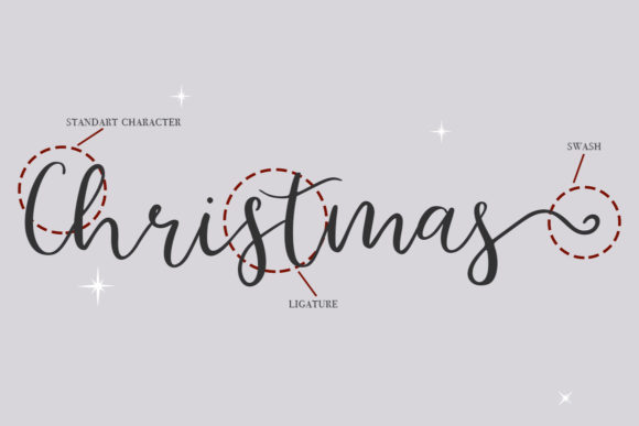 Midnight Sleighride Font PNG with transparent background - Preview 6