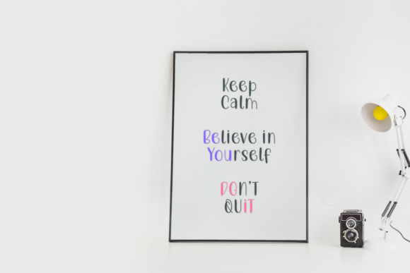 Minimalist Working Space Font PNG with transparent background - Preview 3