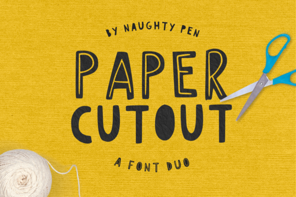 Paper Cutout Font