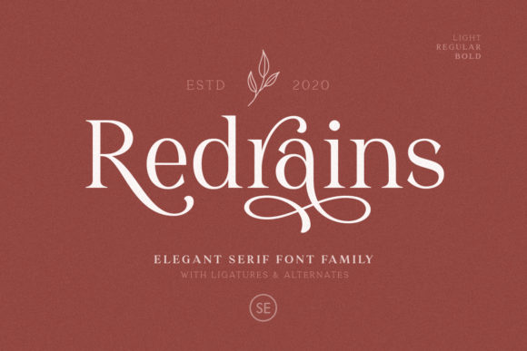 Redrains Serif Font By saridezra