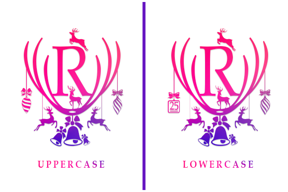 Reindeer Monogram Font font preview - 1
