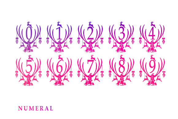 Reindeer Monogram Font font preview - 4
