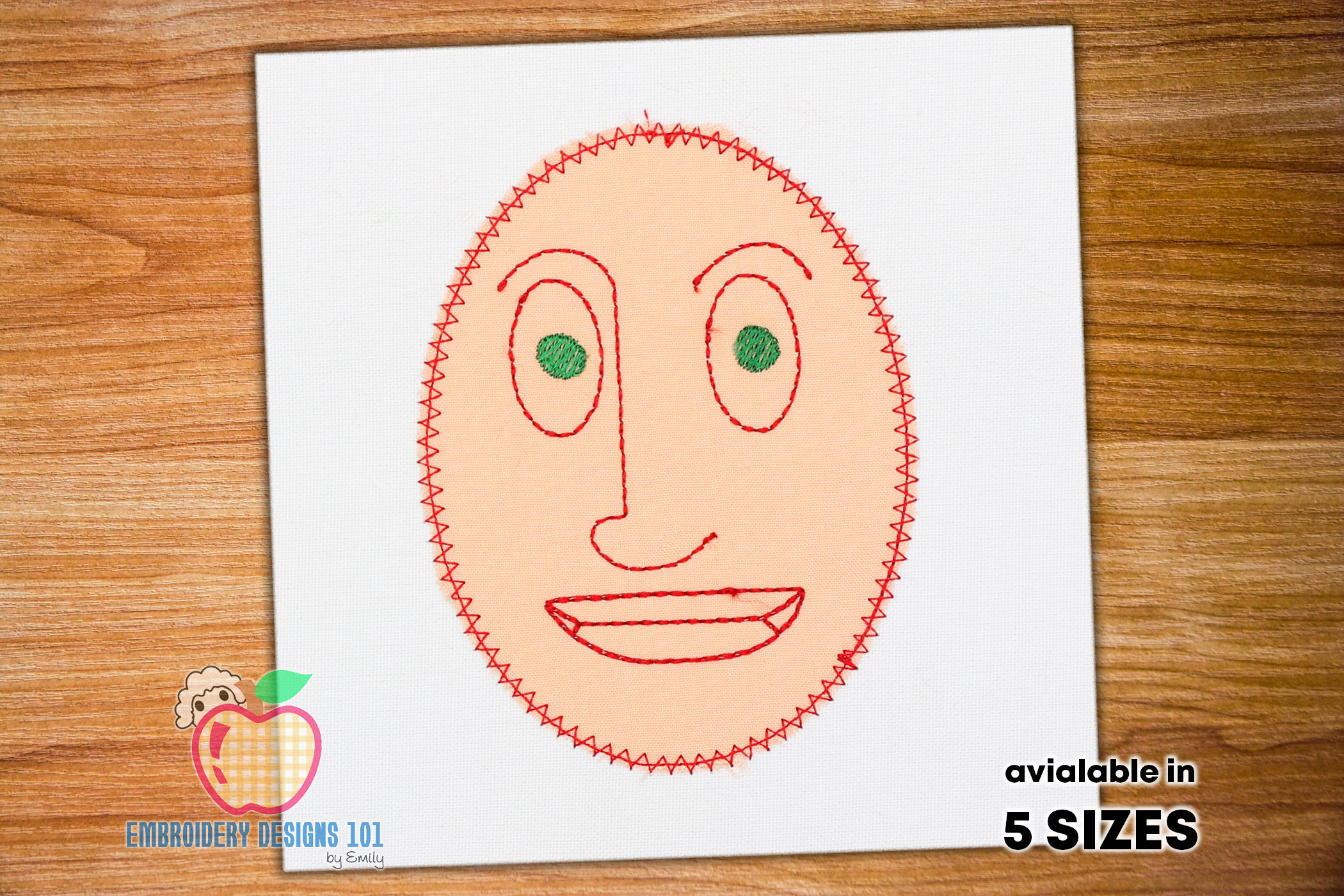 A Person's Head Applique